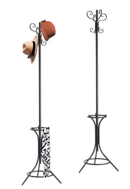 Standing Coat and Hat Hanger Organizer Rack