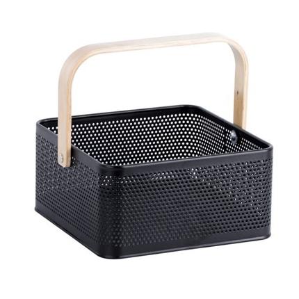 Storage Basket w/ Wooden Handle