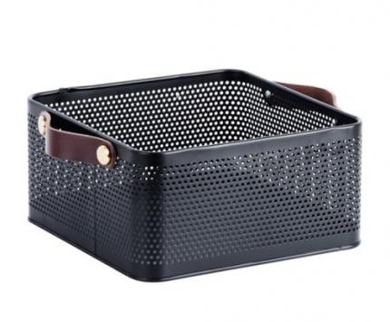 Storage Basket w/ PVC Leather Handles
