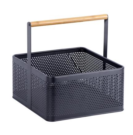 Storage Basket w/ Bamboo Handle (Large)
