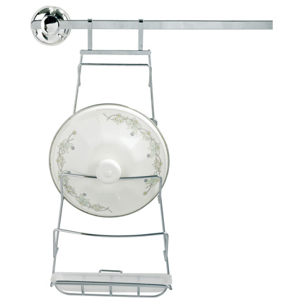 Pan Cover Holder with Water Collector